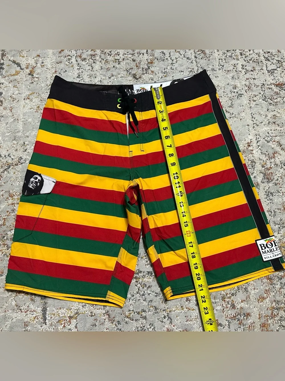 Billabong x Bob Marley Exodus collaboration board shorts size 34